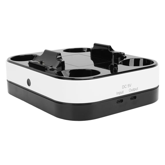 Suodoka 3 in 1 Console Charging Station with Colorful RGB Light Plug Play LED Indicator Light Dual Controller Charging Dock for PlayStation 5