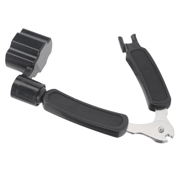 Suodoka 3-in-1 Guitar String Winder, Cutter, and Bridge Pin Puller Tool for Acoustic, Electric Guitars, Bass, Banjo, Mandolin - Portable Instrument Repair Accessory, 4.33 inches / 11 cm, Black