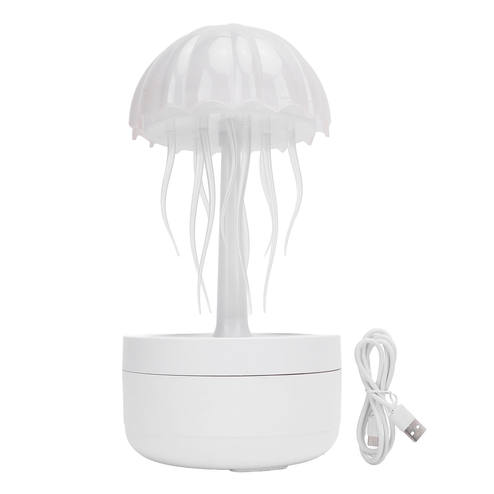 Suodoka 300 ml Jellyfish‑Shaped Humidifier & Diffuser with 7‑Color LED Night Light, Silent 30 dB, 12‑Hour Auto‑Shutdown