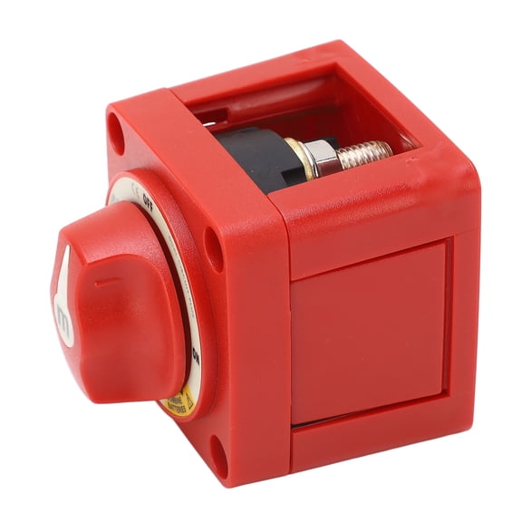 Suodoka 300A DC 32V Marine Battery Selector Switch 3 Position OFF-ON-PLUS M10 X 4 Stud Dual Circuit Power Disconnect for RV Boat Automotive Truck - 9 inches / 22.8 cm