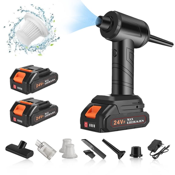 Suodoka 300W 12000PA Cordless Handheld Vacuum Dual 12,000mAh Battery, Powerful Suction, LED Battery Indicator, AllInOne Car & Home Cleaning