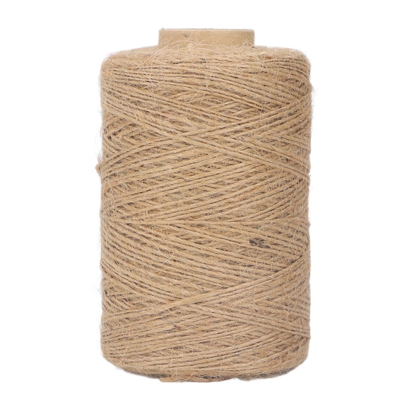 Suodoka 300m 1mm Yellow Jute Twine SingleStrand Rope for Jewelry, DIY Crafts, Home Dcor & Wall Hanging