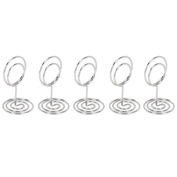 Suodoka 30pcs Table Number Clip Small Decorative Metal Wire Desk Card Holder Stand 4.72in / 12cm for Picture Note Wedding Party Event Centerpiece Menus