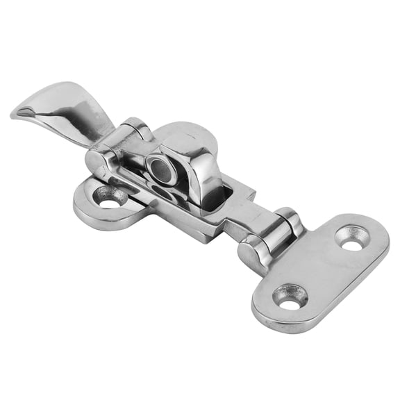 Suodoka 316 Stainless Steel Toggle Clamp Latch Catch Anti Rattle Hasp for Boat Yacht Hardware, Marine Grade Fastener Latch for Doors and Windows, 4.45 inches / 11.3 cm Length, Silver Finish