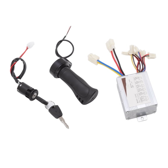 Suodoka 36V 500W Brush Motor Speed Controller With Throttle Grip Electric Door Lock for Scooter Bike