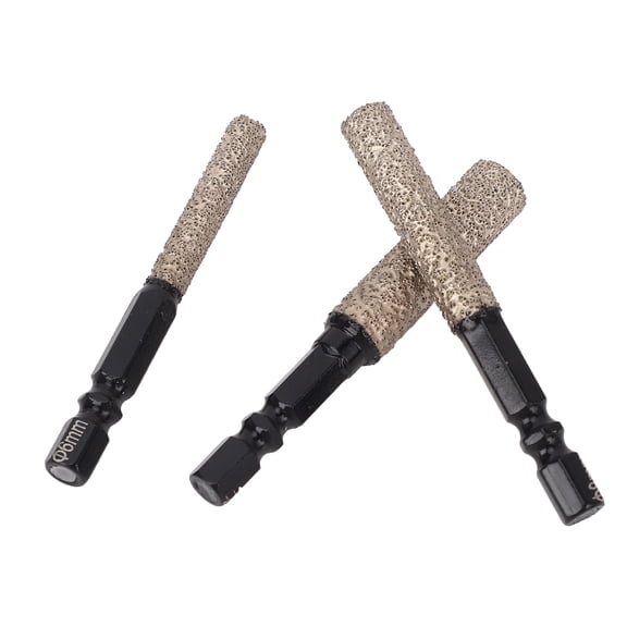 Suodoka 3PCS Diamond Drill Bits Set, Hex Shank 2 in 1 Multifunctional Core Drill Bit for Ceramic, Glass, Granite & Tile (0.24 in/6mm, 0.31 in/8mm, 0.39 in/10mm)