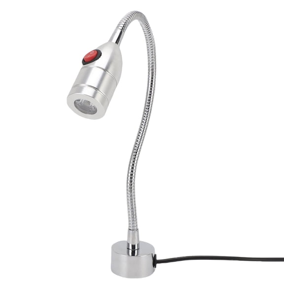 Suodoka 3W Magnetic LED Work Light with 360 Flexible Gooseneck UltraBright 500LM, 6500K, Aluminum Alloy, HeatResistant, Ideal for Workbench, Sewing, CNC, Automotive & Industrial Use