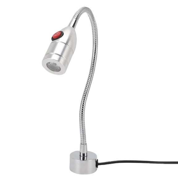 Suodoka 3W Magnetic Work Light LED Flexible Gooseneck Lamp with Magnetic Base for Workbench, Sewing Machine, Lathe, Grill, and Desk, Black (19 inches / 48 cm)