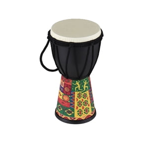 Suodoka 4.3 Inch / 11 cm African Djembe Drum Portable Bongo Hand Drum for Beginners, Maple Wood and PVC, Totem
