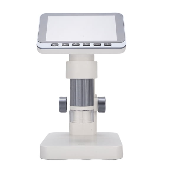 Suodoka 4.5 Inches / 11.43 cm 1080P HD Digital Electronic Microscope with 8 LED Lights 12MP 5-32X Magnification Grey