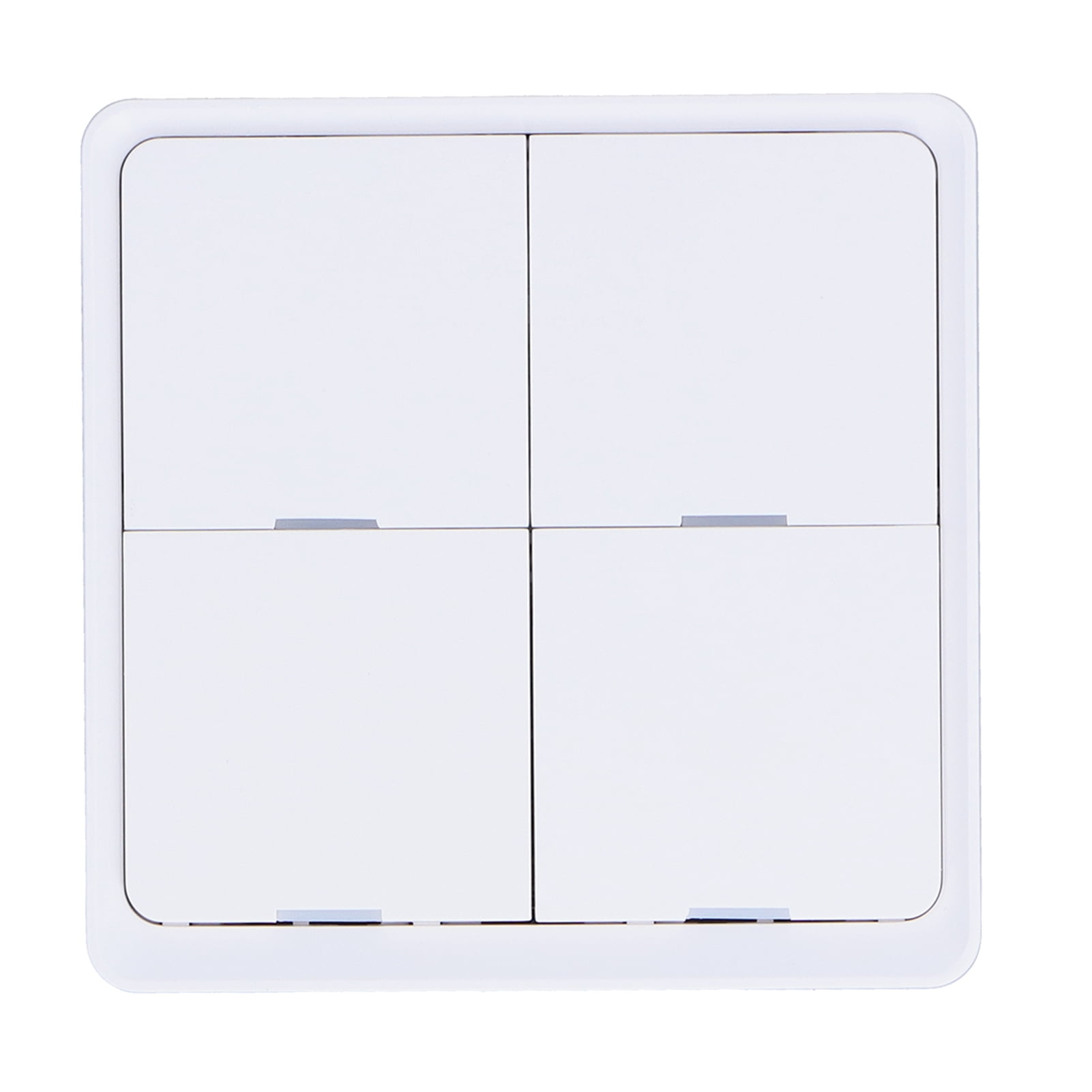 Suodoka 4-Gang Wireless Scene Switch Smart Controller, ZigBee 2.4GHz WiFi, App & Voice Control for Home Automation, White