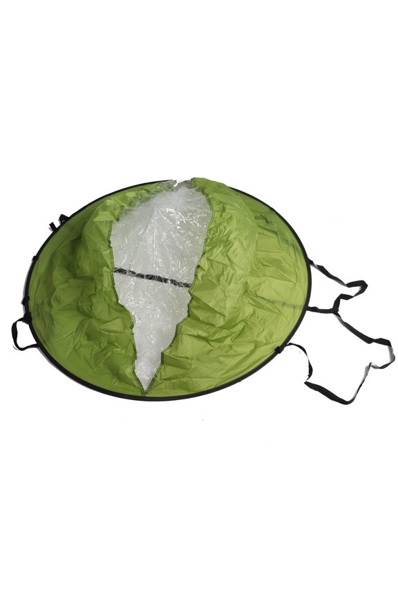 42.5 Inches / 108 cm Foldable Kayak Downwind Sail with Clear Window and Storage Bag, Premium Durable PVC Material for Canoes Inflatables Paddle Boards Green