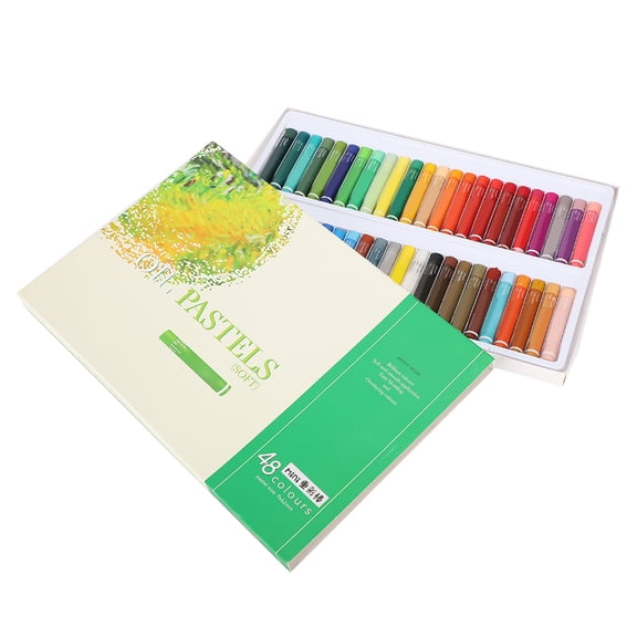 Suodoka 48 Color Oil Pastel Set Washable Heavy Crayon Drawing Kit for Children Students Non-Water-Soluble Pastels for Scraping Stippling Texture Painting Art Supplies (10.4 inches / 265 mm)