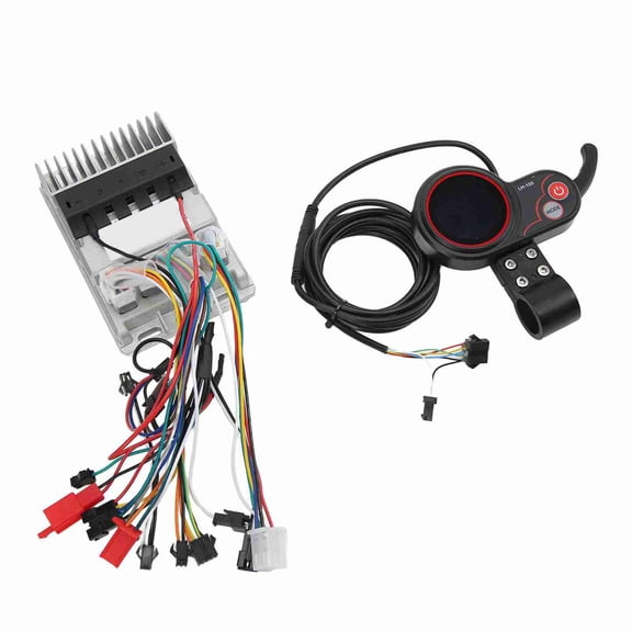 Suodoka 48V 60V 500W Brushless Motor Controller LH100 LCD Display Set 3 Mode Sine Wave Controller Kit for Electric Bicycle Mountain Commuter Bike Conversion Replacement Parts