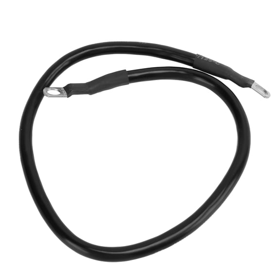 Suodoka 4AWG Ground Wire 23.6 in / 60 cm Battery Cable Soft Silicone Copper Terminal for Campers Boats Cars Black