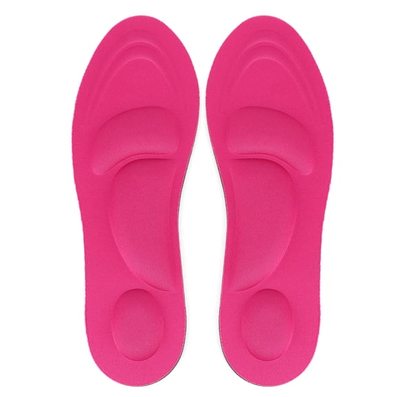 Suodoka 4D Sponge Foam Insoles Soft Arch Support Massage Insert Cushions for Women, Breathable Knitted Fabric, Cuttable Sizes US 4.5-8 (10.2 inches / 25.9 cm)