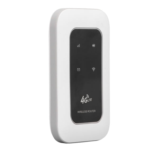 Suodoka 4G LTE Portable WiFi 300Mbps Unlocked Hotspot Router with Micro SIM Card Slot for Smartphone Tablet Laptop White (3.9 inches / 10 cm)