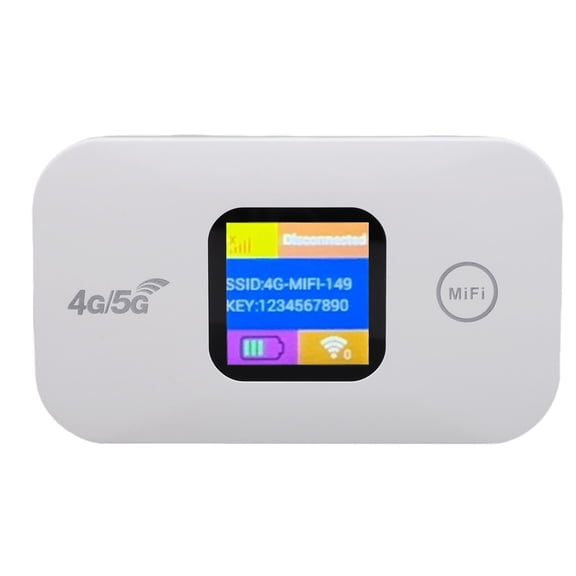 Suodoka 4G Mobile Hotspot Portable LED Display 300Mbps SIM Slot Connect Up to 10 Devices Travel WiFi Router (4.33 inches / 11 cm)