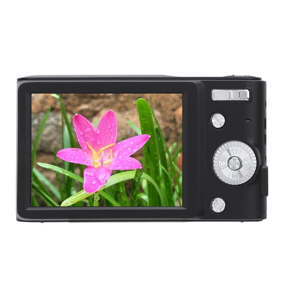 Suodoka 4K 50MP Digital Camera HD 16x Digital Zoom 2.8 Inch / 7.1 cm LCD Screen Anti Shake Autofocus Retro Compact Small Camera with Flash for Travel Black Edition