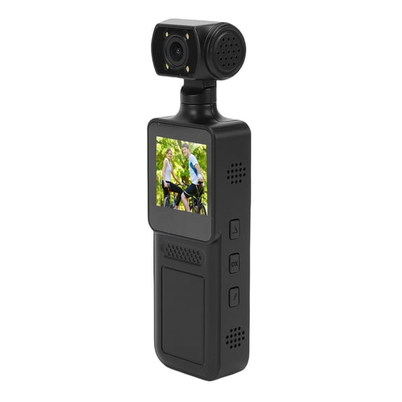 Suodoka 4K Action Camera 1.31 Inch / 33.2 mm HD Screen Anti Shake Water Proof Sports Camera with 180 Rotating Lens 1/4 Inch Screw Hole Back Clamp