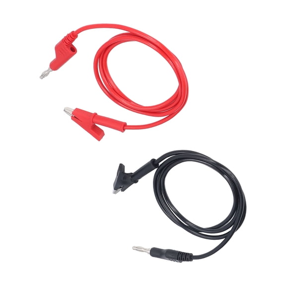 Suodoka 4MM Silicone Test Lead Injection Molded Brass Banana Plug Electrical Testing Cable 70035-1 for Multimeter and Car Batteries (0.4 inches / 10.16 mm Opening)