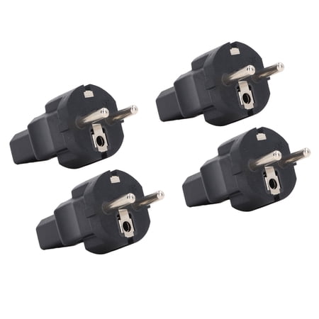 Suodoka 4PCS 2 Slot Plug to IEC320 C13 Power Adapter Professional to C13 Power Plug Adapter for Laptop Printer 110-240V Wide Voltage Compatible Replacement Converter Accessories