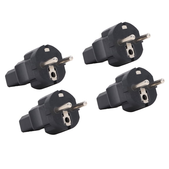 Suodoka 4PCS 2 Slot Plug to IEC320 C13 Power Adapter Professional to C13 Power Plug Adapter for Laptop Printer 110-240V Wide Voltage Compatible Replacement Converter Accessories
