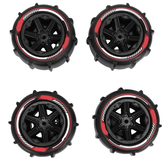 Suodoka 4Pcs 12mm Hex RC Wheel Paddle Tires Replacement for 1/14 1/16 RC Cars 3.37x2.11in