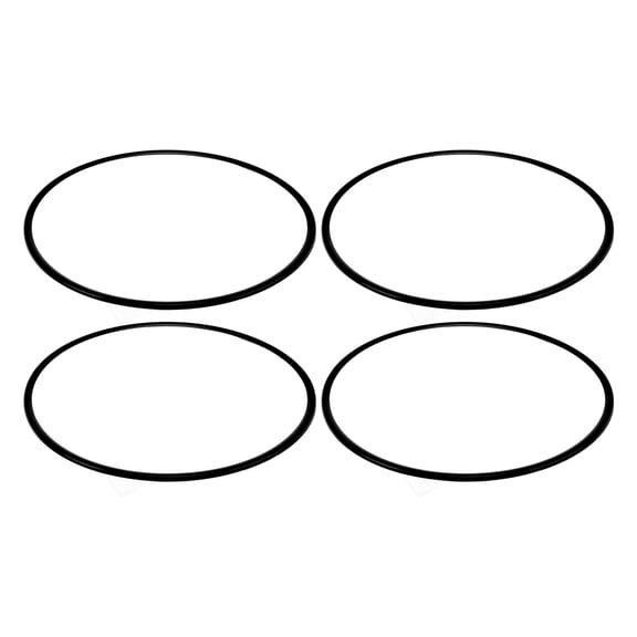 Suodoka 4Pcs 16 Inches / 40.6 cm Wheel Rim Protector Ring Anti Scratch Self Adhesive Wheel Rim Guard Trim Ring for Flat Rim Edge Car Black