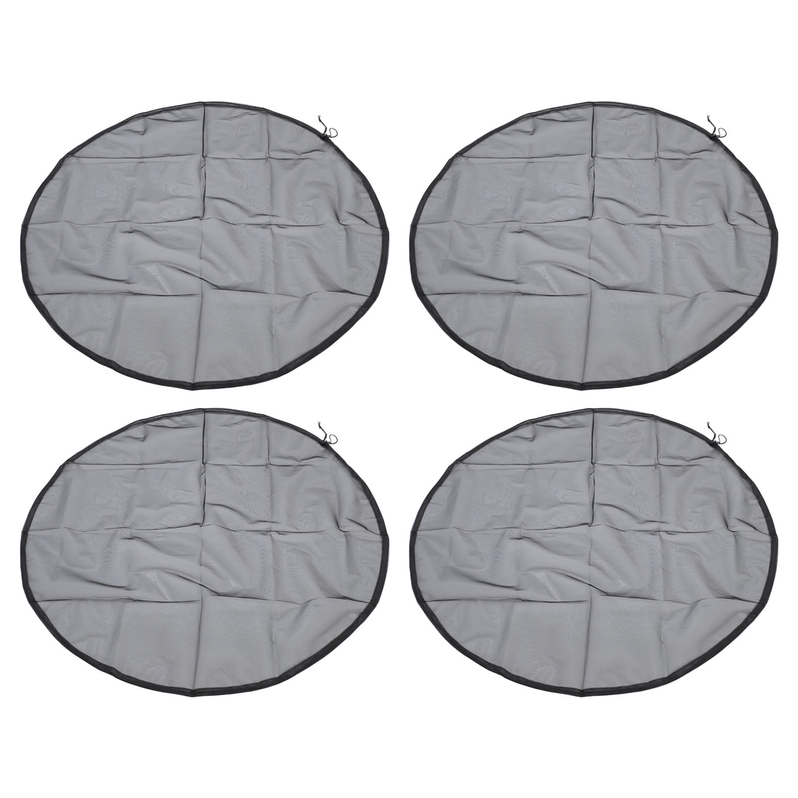 Suodoka 4Pcs Mesh Cover for Rain Barrels Water Collection Tank Protector Netting Screen with Drawstring, 37.4 Inches / 95 cm Diameter, Outdoor Garden Tools