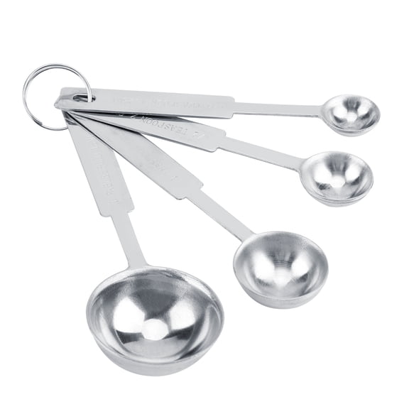 Suodoka 4Pcs Stainless Steel Measuring Spoons Set for Coffee Seasoning Kitchen Cooking Tools, Professional Heavy Duty Metal Measuring Cups (5.2 x 1.7 inches / 13.2 x 4.2 cm)