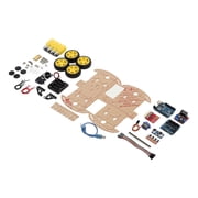 Suodoka 4WD Smart Robot Car Chassis Kit with Tracking Motor and Ultrasonic Obstacle Avoidance, DIY Robotic Platform for Arduino Projects, Educational STEM Toy Set 9.84 inches / 25.0 cm