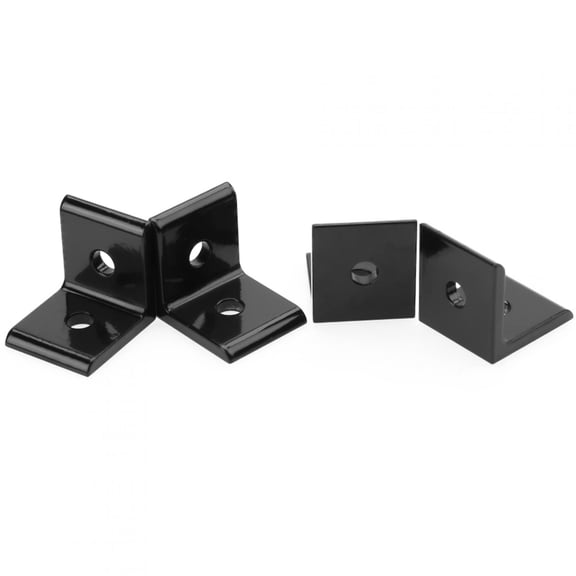 Suodoka 4pcs Aluminum Profile Connector Corner Angle Bracket Connection Joint, Black 2020A, 0.79 inches / 20 mm