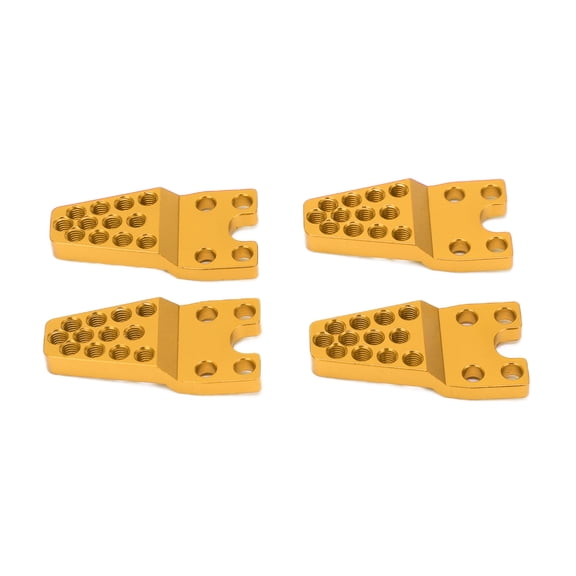 Suodoka 4pcs Gold RC Mount Aluminum Alloy Shock Adjustment Bracket for 1/10 1/8 Scale Simulation Crawler Climbing Car
