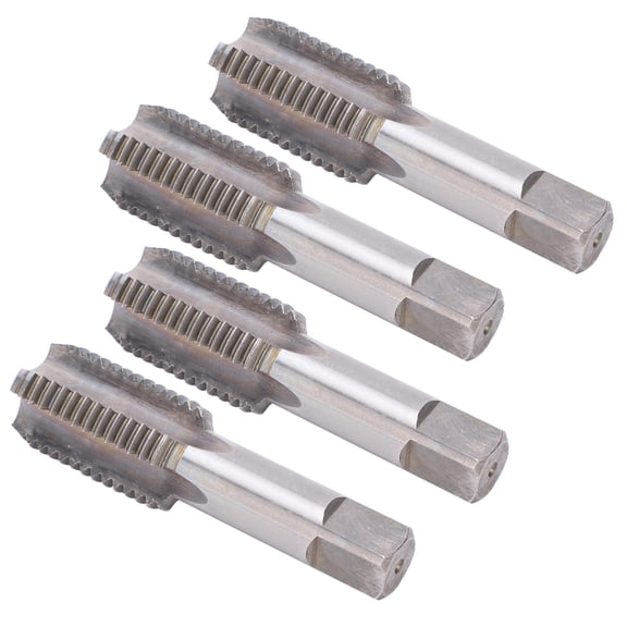 Suodoka 4pcs M30 Hand Screw Tap Set, Alloy Tool Steel High Hardness Straight Flute Threading Taps, Professional Tapping and Drilling Tools for Machining, Metalworking, Hand Use, 13 in / 33 cm Length