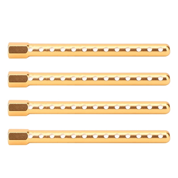Suodoka 4pcs RC Car Shell Column Replacement Parts for 1/10 Scale Models (2.4 inches / 60 mm) Gold