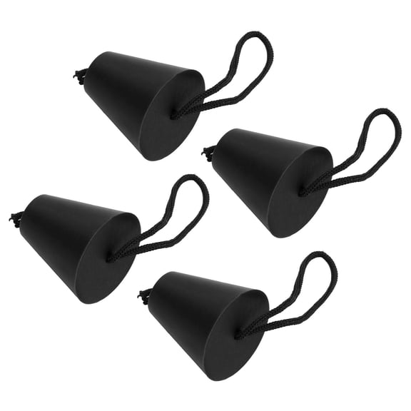 Suodoka 4pcs Scupper Plug Kit Flexible Silicone Drain Holes Stopper Bung Universal for Kayaks Canoes Black[cite: 1]