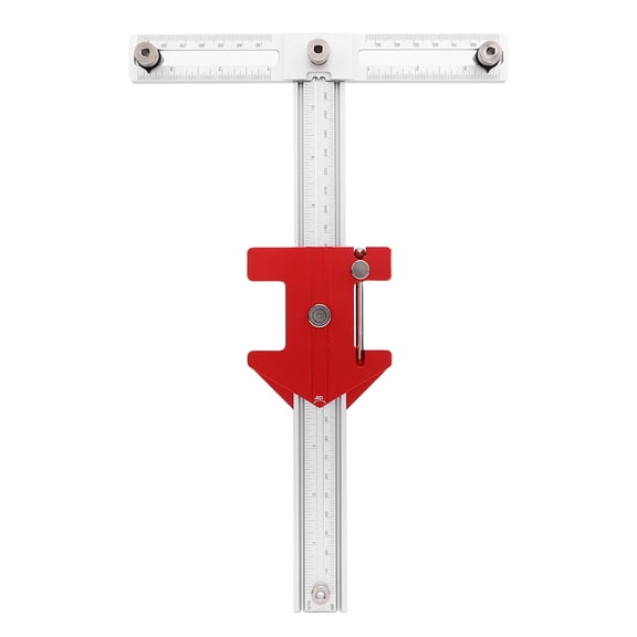 Suodoka 5 in 1 Cabinet Hardware Jig 7.9 x 12 inches / 20.07 x 30.48 cm Adjustable Hole Distance 30 45 60 90 120 135 Degree Woodworking Scriber Drill Guide Locator For Kitchen Drawer Door Handles