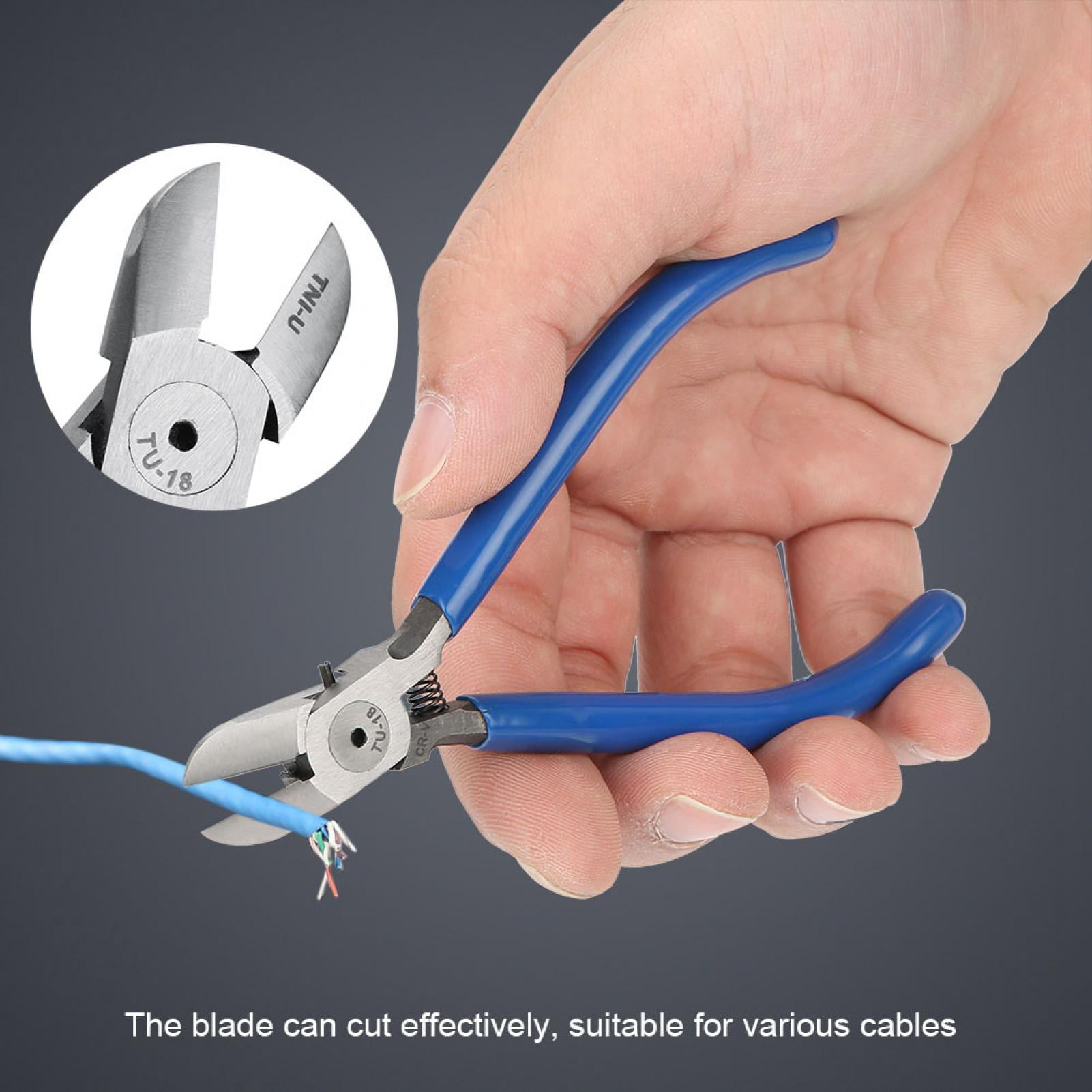 China Customized Plastic Handle Diagonal Cutting Pliers Suppliers