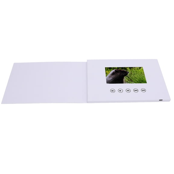 Suodoka 5 Inches / 12.7 cm LCD Display Video Greeting Card 720P HD 128M Memory Electronic Video Brochure Screen for Anniversary, Christmas, Mother's Day, and Father's Day[cite: 1]