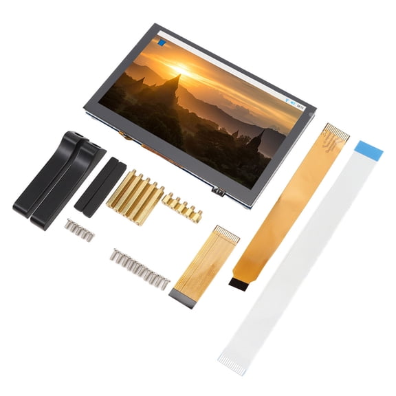 Suodoka 5 inch / 12.7 cm Touch Screen IPS Display Panel 1024x600 DSI Capacitive Monitor for Pi5 4B CM4 3B+ 3A+ 3B CM3+ CM3, 5 Point Touch Control LCD Screen Replacement Part for DIY Projects