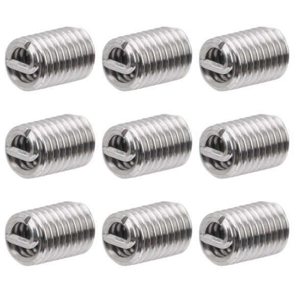 Suodoka 50Pcs 4-40 2.5D Wire Thread Insert Stainless Steel Screw Brace Bushing Repairing Protection Set for Metal Wood Construction