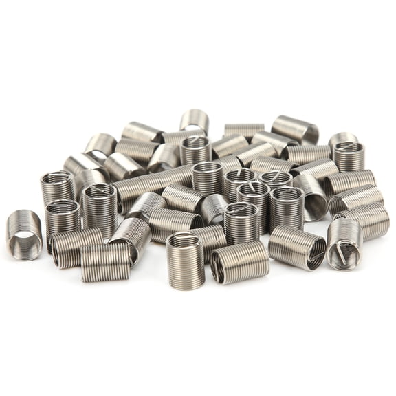 Suodoka 50Pcs Stainless Steel Thread Inserts M10x1x2.5D Male Female Reducing Nut Repair Tool 25mm / 1 inch Hardware Fasteners