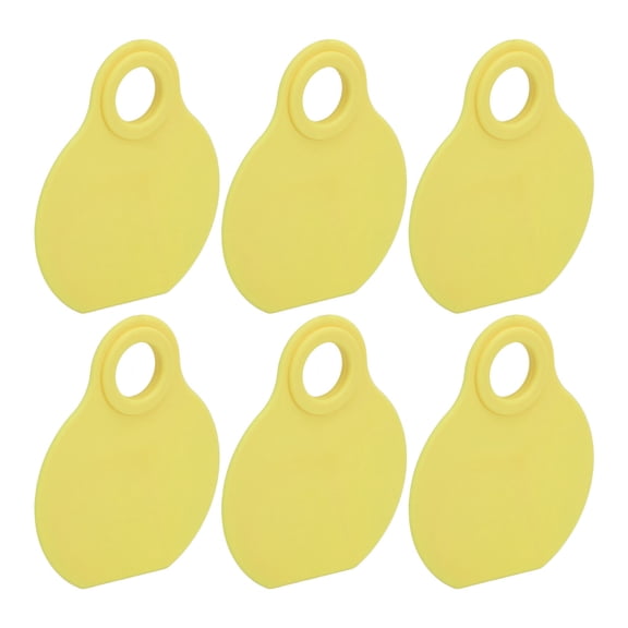 Suodoka 50pcs Livestock Neck Tags TPU High Durability Flexibility QR Code Blank ID Tag for Cattle Ranch Management, Multicolor