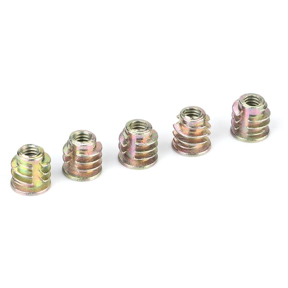 Suodoka 50pcs Zinc Alloy Inside Hex Socket Insert Nuts M4x8 Wood Furniture Threaded Inserts Fastener Built-In Hardware (3.94 inches / 10 cm) Easy Installation Durable Accessories Included Insert