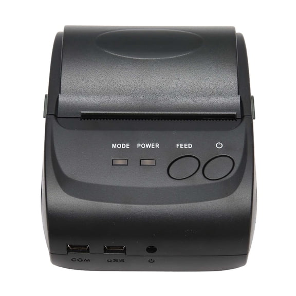 Suodoka 58mm Portable Thermal Label Printer Bluetooth 4.0 Wireless Desktop Maker Built-in 1500mAh Battery for Shipping Office Logistics PC Mac Phone US Plug (7.09 inches / 18 cm Length)