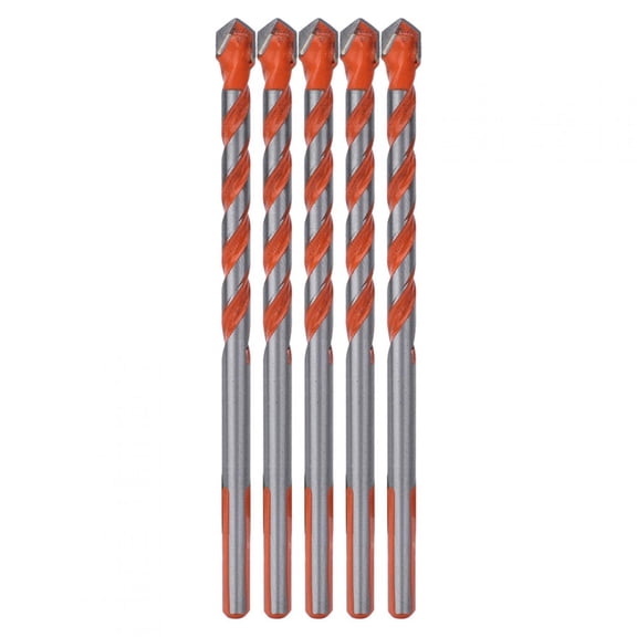 Suodoka 5Pcs 6mm Drill Bit Multifunctional Alloy Head Triangular Shank for Wood Wall Hole Opening 3.9 inches / 100 mm