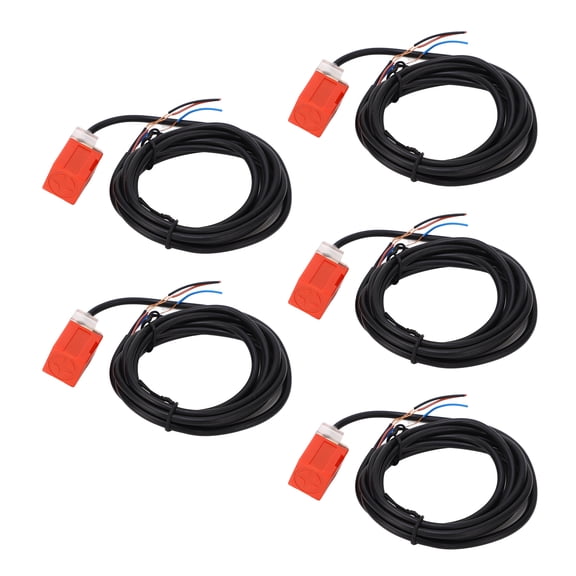 Suodoka 5Pcs PL-05N Proximity Sensor Switch NPN Normally Open 10-30VDC 200mA 100Hz Response Frequency IP65 Water-Resistant 5mm Detection