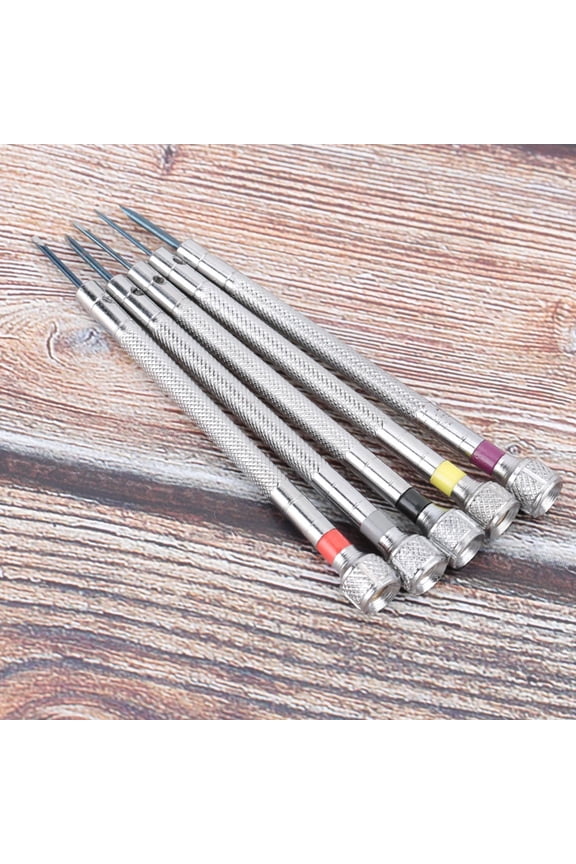 5Pcs Set Multi Function Watch Screwdriver Phone Repairing Home Accessory Tool, Metal Precision Screwdrivers for Watchmakers