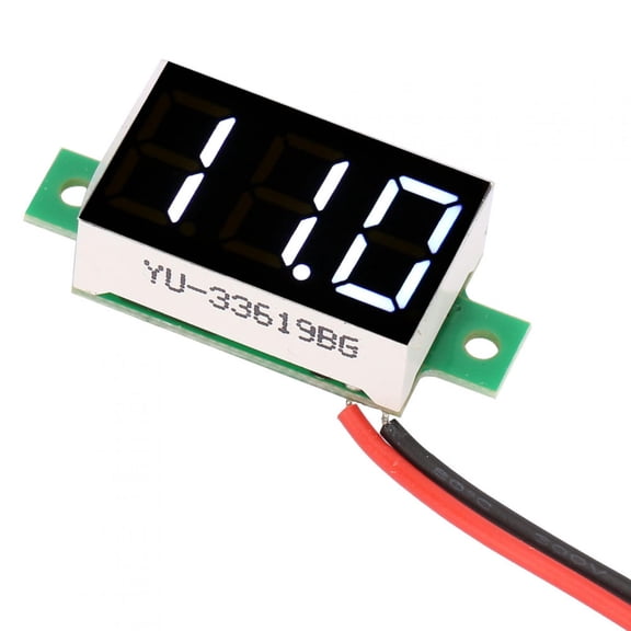 Suodoka 5pcs Mini LED Digital Tube Voltmeter DC 2.4V-30V 0.36 Inch Two Wire Voltage Tester 5 Colors Multicolor Panel Measurement Display [cite: 6, 7]